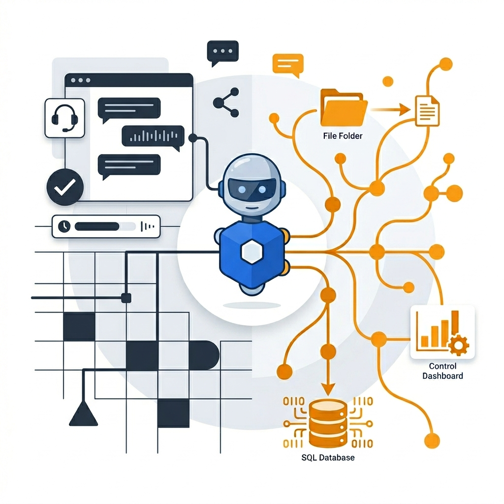 Ilustração de Assistentes Digitais